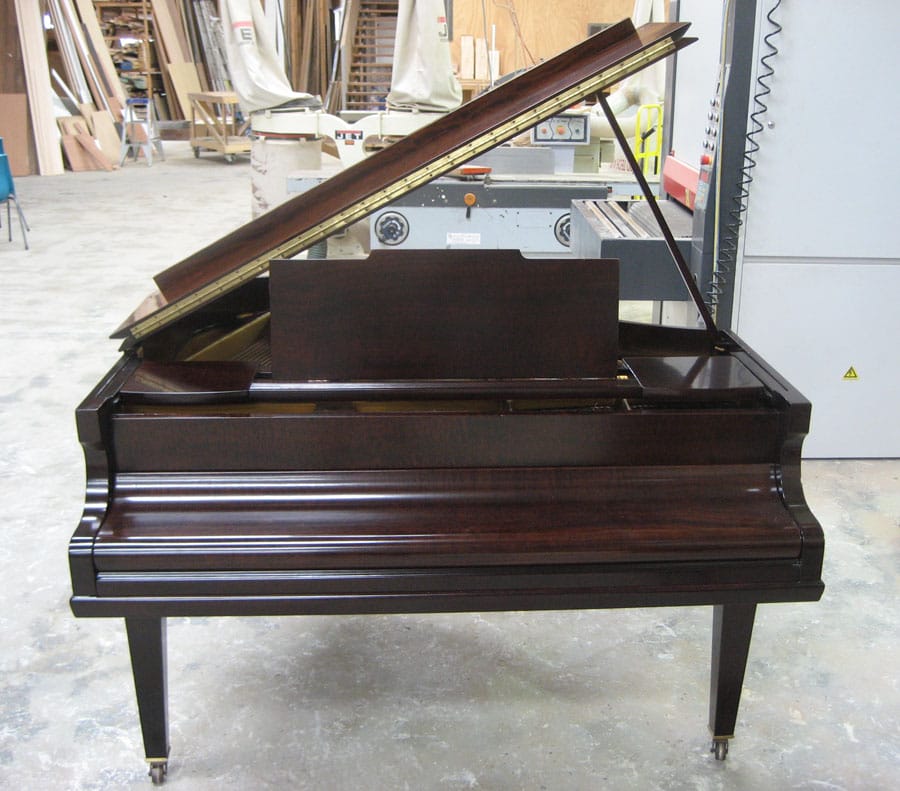 Grand piano after restoration